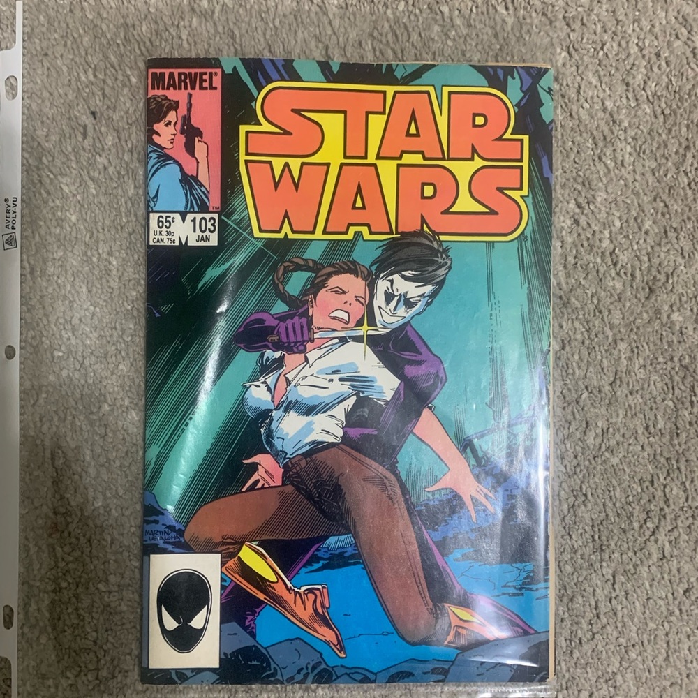 Marvel Star Wars Comic with Red and Blue Cover